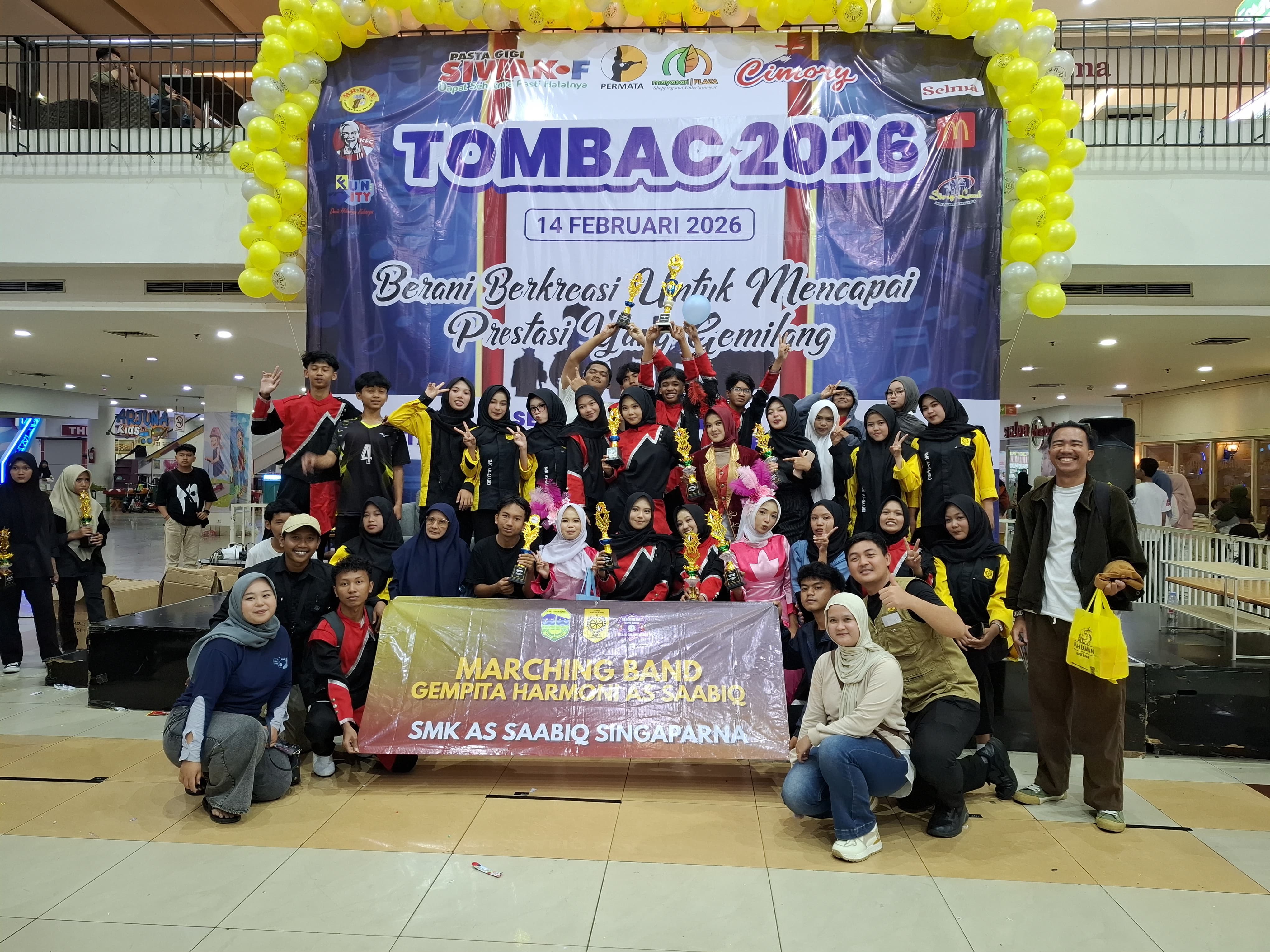 Berani Berkreasi, Marching Band SMK As-Saabiq Singaparna Borong Juara di TOMBAC 2026 Se-Priangan Timur